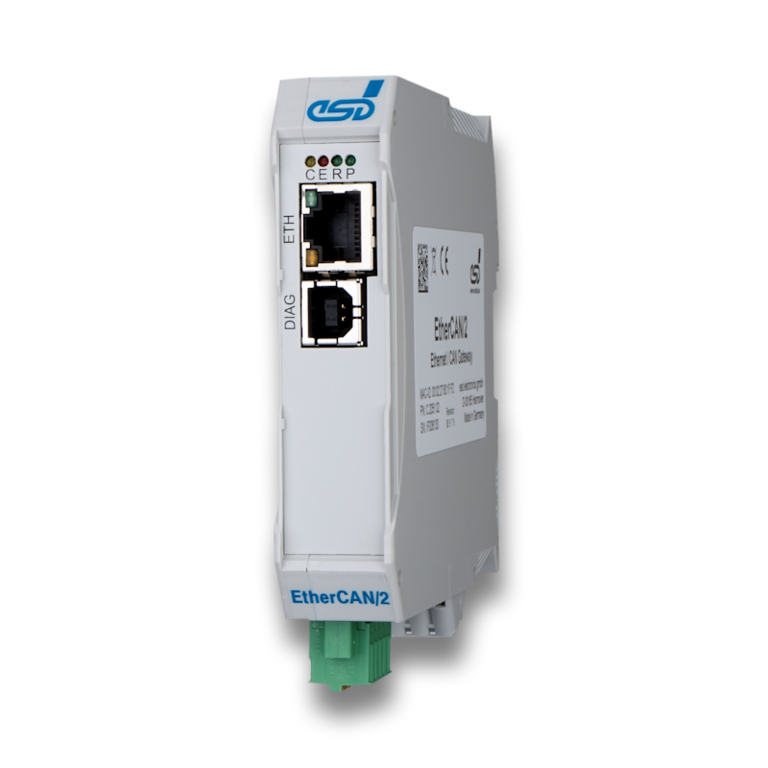 Produktfoto EtherCAN/2-S7 - CAN-Ethernet-Gateway von esd